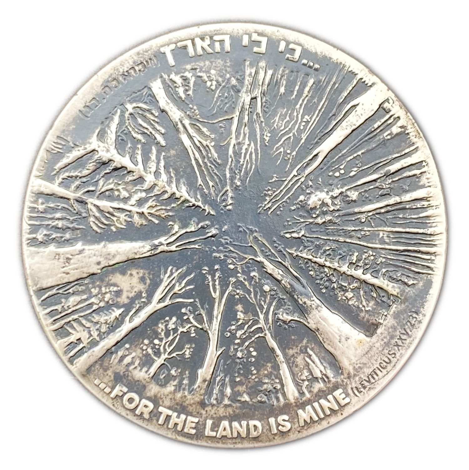 Israel - 70th Anniversary of Keren Kayemeth, the Jewish National Fund
State Medal 1971 - Tombac ... - 1 1