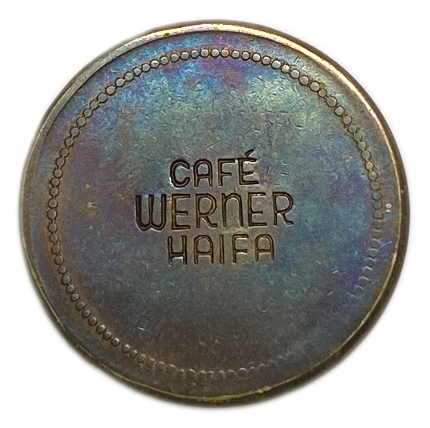 Palestine - Cafe werner tokens - A complete bronze set containing all the values, 5, 10, 20, 30, 40 and 50 Mill ... - 1 4