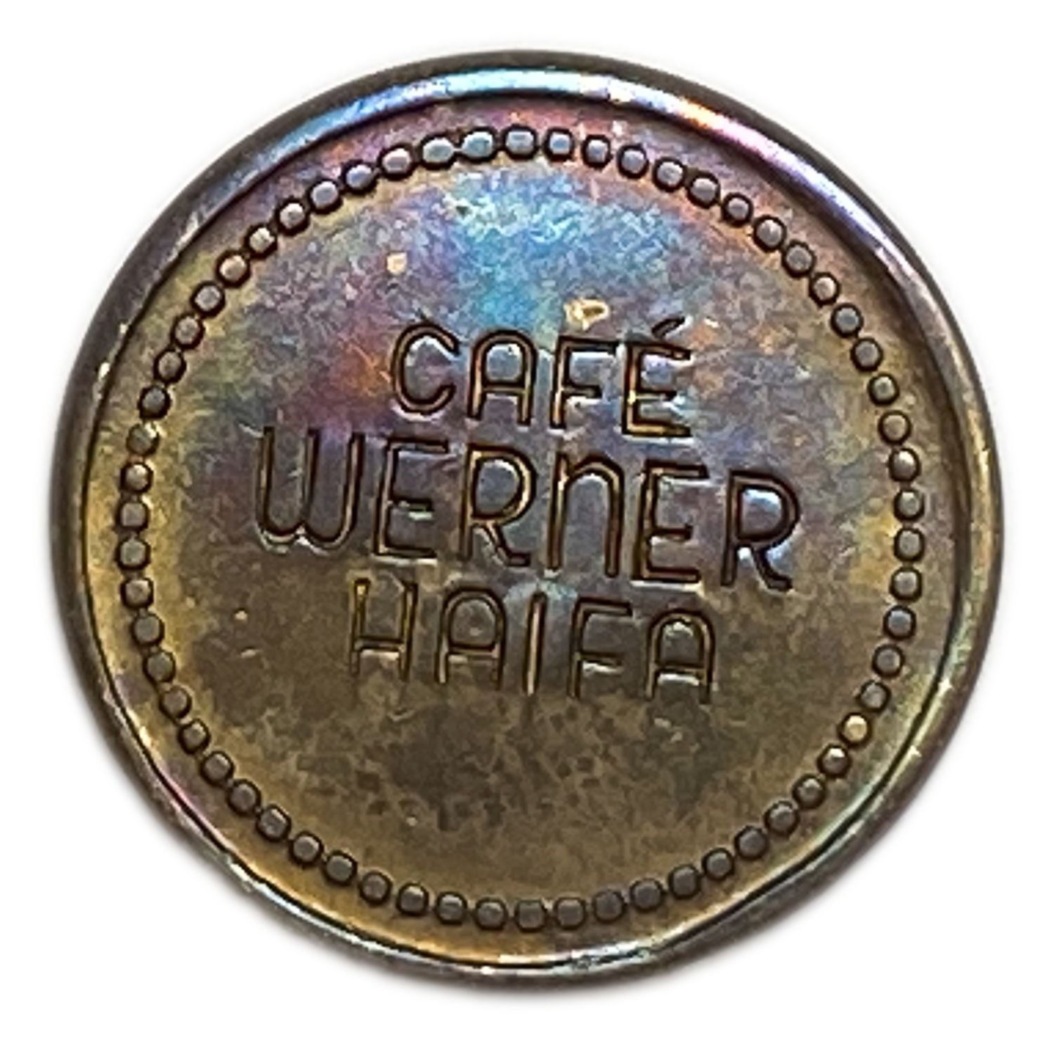 Palestine - Cafe werner tokens - A complete bronze set containing all the values, 5, 10, 20, 30, 40 and 50 Mill ... - 1 10