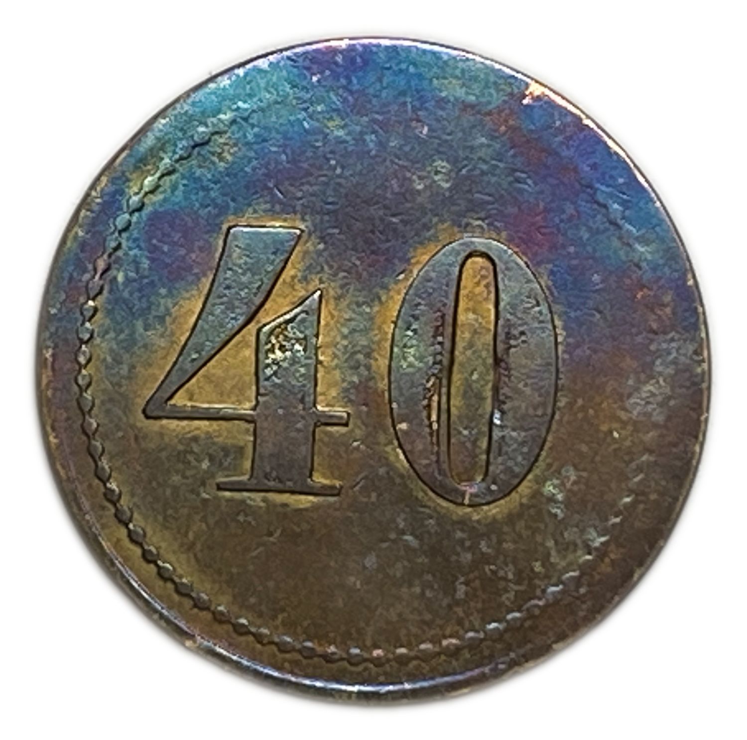 Palestine - Cafe werner tokens - A complete bronze set containing all the values, 5, 10, 20, 30, 40 and 50 Mill ... - 1 1