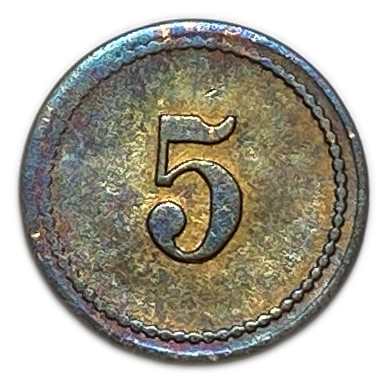 Palestine - Cafe werner tokens - A complete bronze set containing all the values, 5, 10, 20, 30, 40 and 50 Mill ... - 1 5