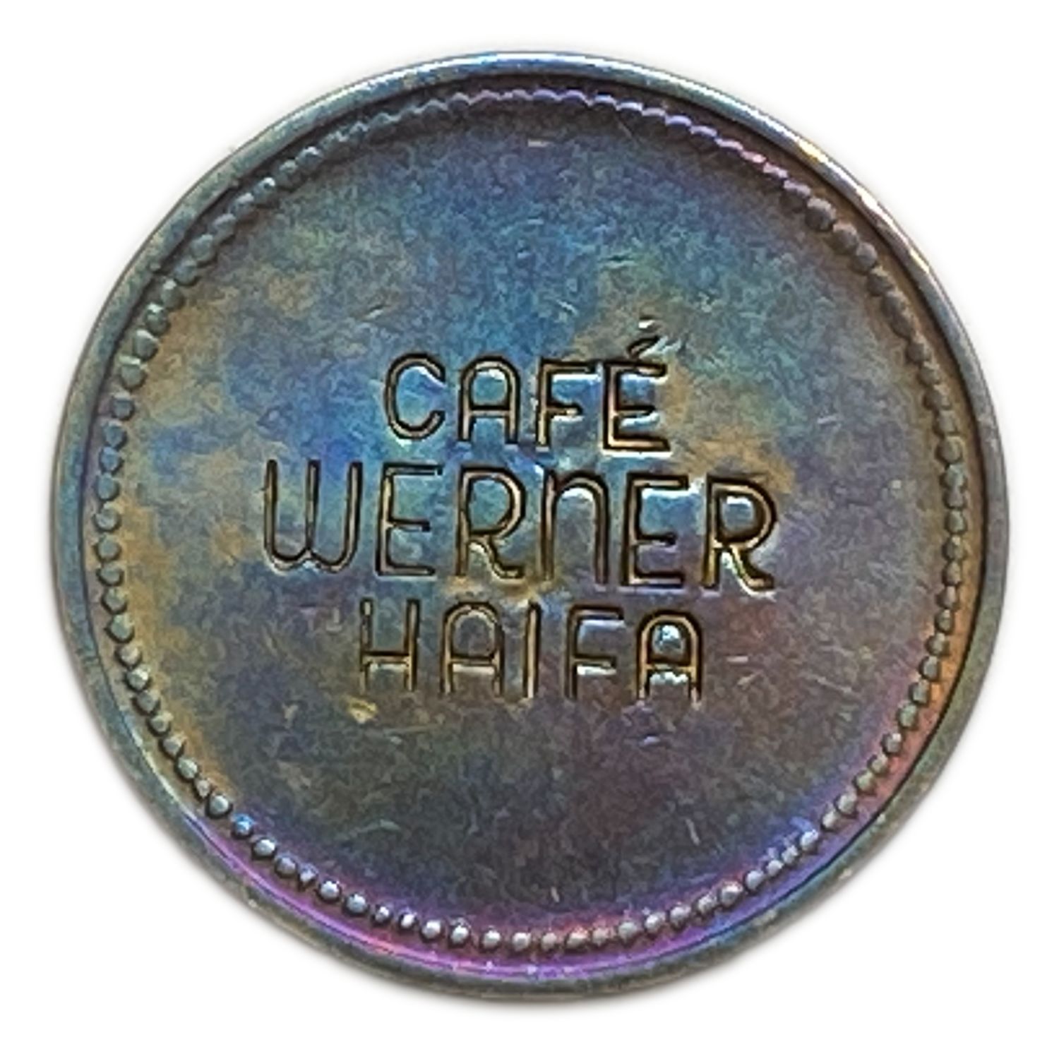 Palestine - Cafe werner tokens - A complete bronze set containing all the values, 5, 10, 20, 30, 40 and 50 Mill ... - 1 12