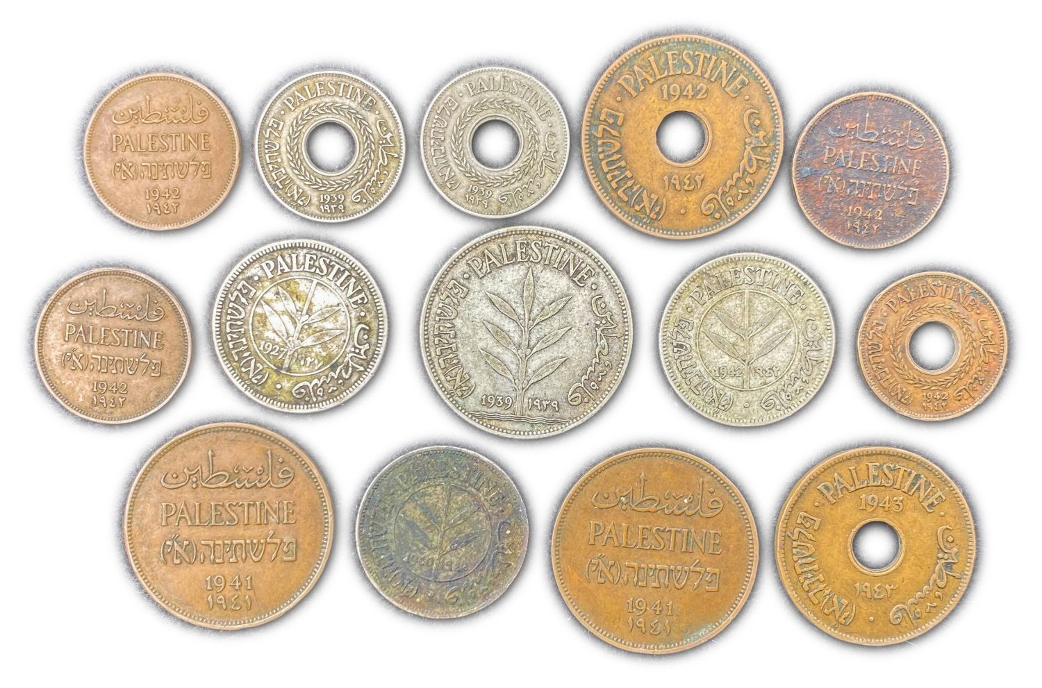 Palestine - 1, 2, 5, 10, 50, 100 Mils - Diffrent years and conditions - Coins lot number 2 - 1 0