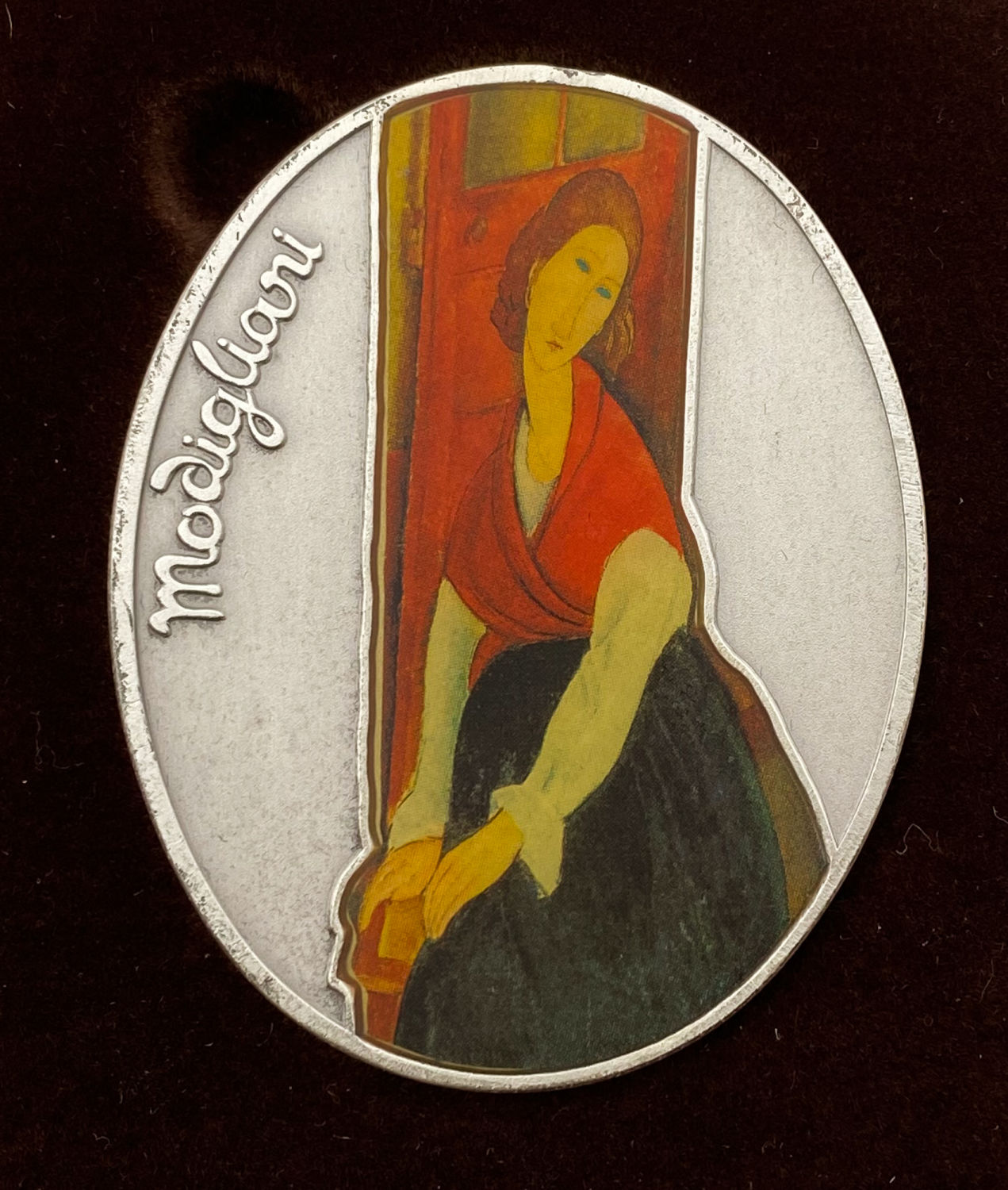 Israel - MODIGLIANI – “JEANNE HÉBUTERNE”, State Medal - 1996 - Silver 999, 105g, 60x48 mm
Amedeo ... - 1 1