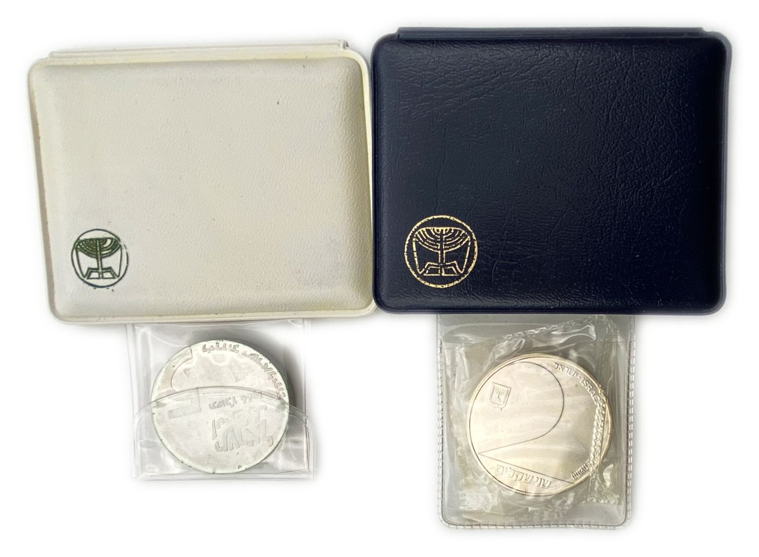 Israel - Lot of 6 silver coins of the Government Coin and Medal Company - 500 silver and 925 silver - 1 8