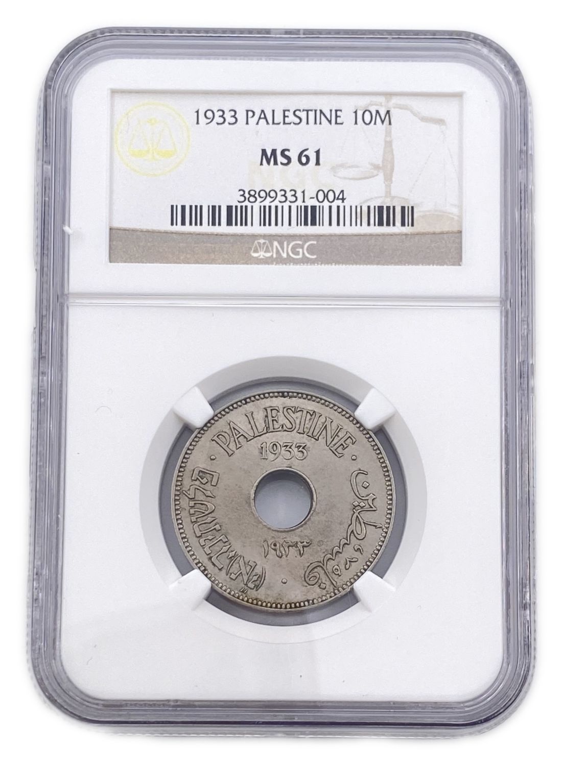 Palestine - 10 Mils 1933 - NGC MS61
MIL, was the Hebrew name of the coin that was legal in ... - 1 2