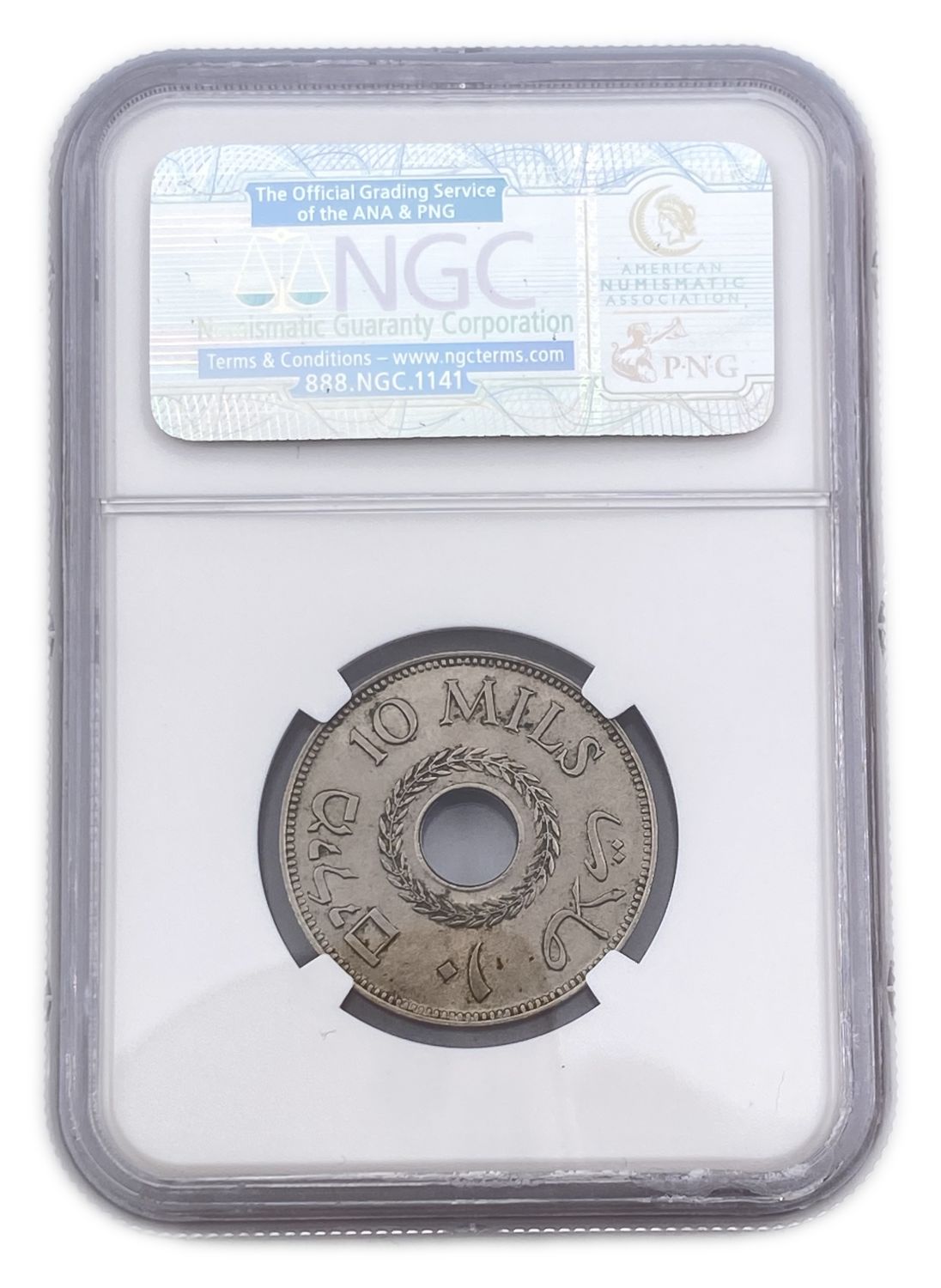 Palestine - 10 Mils 1933 - NGC MS61
MIL, was the Hebrew name of the coin that was legal in ... - 1 3