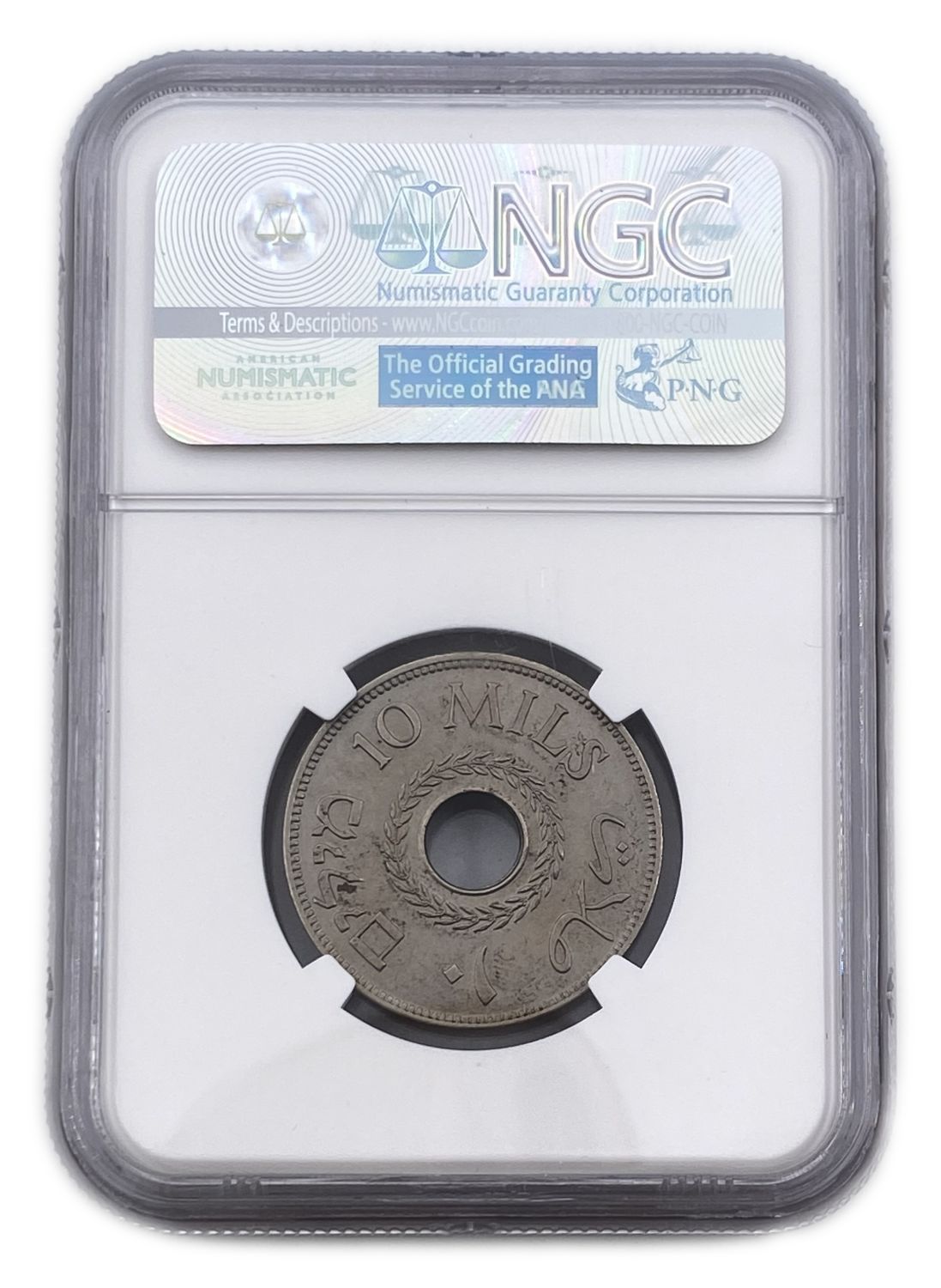 Palestine - 10 Mils 1935 - NGC AU55
MIL, was the Hebrew name of the coin that was legal in Israel ... - 1 3