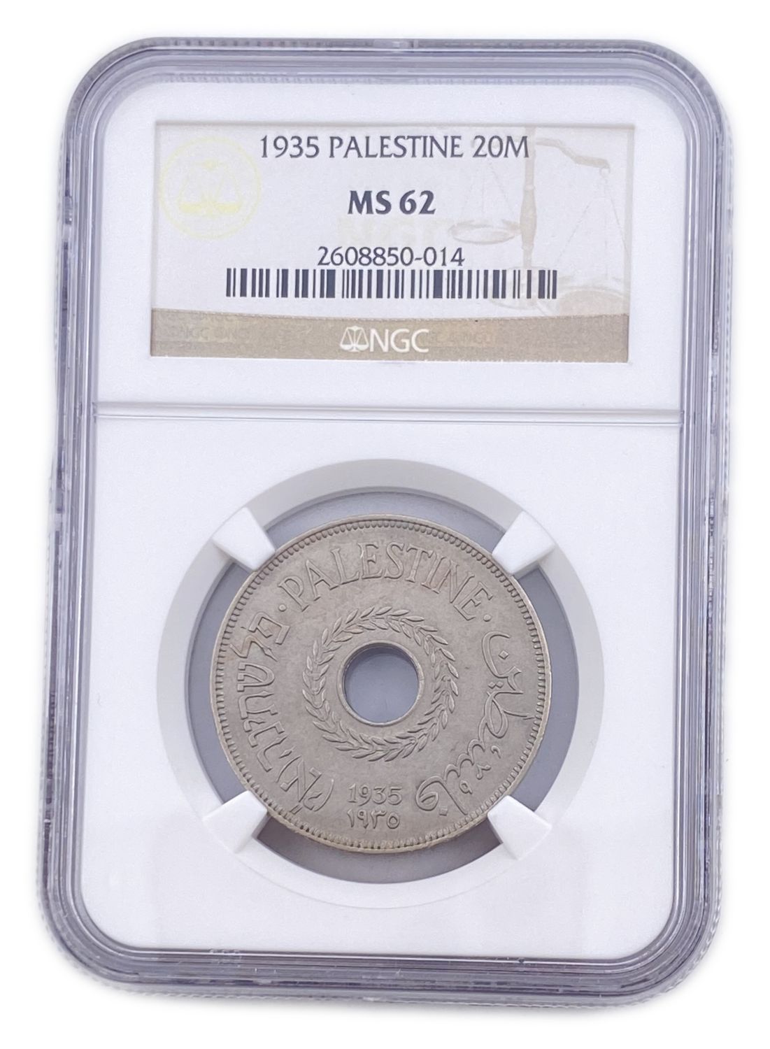 Palestine - 20 Mils 1935 - NGC MS62
MIL, was the Hebrew name of the coin that was legal in Israel ... - 1 2