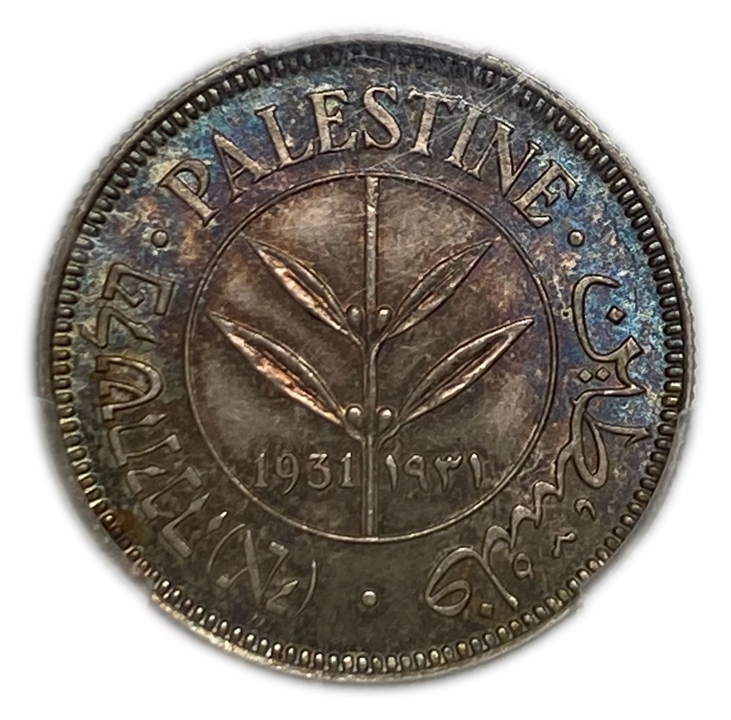 Palestine - 50 Mils 1931 - PCGS MS64 - Only one coin from this year in the world is graded above this grad - ... - 1 3