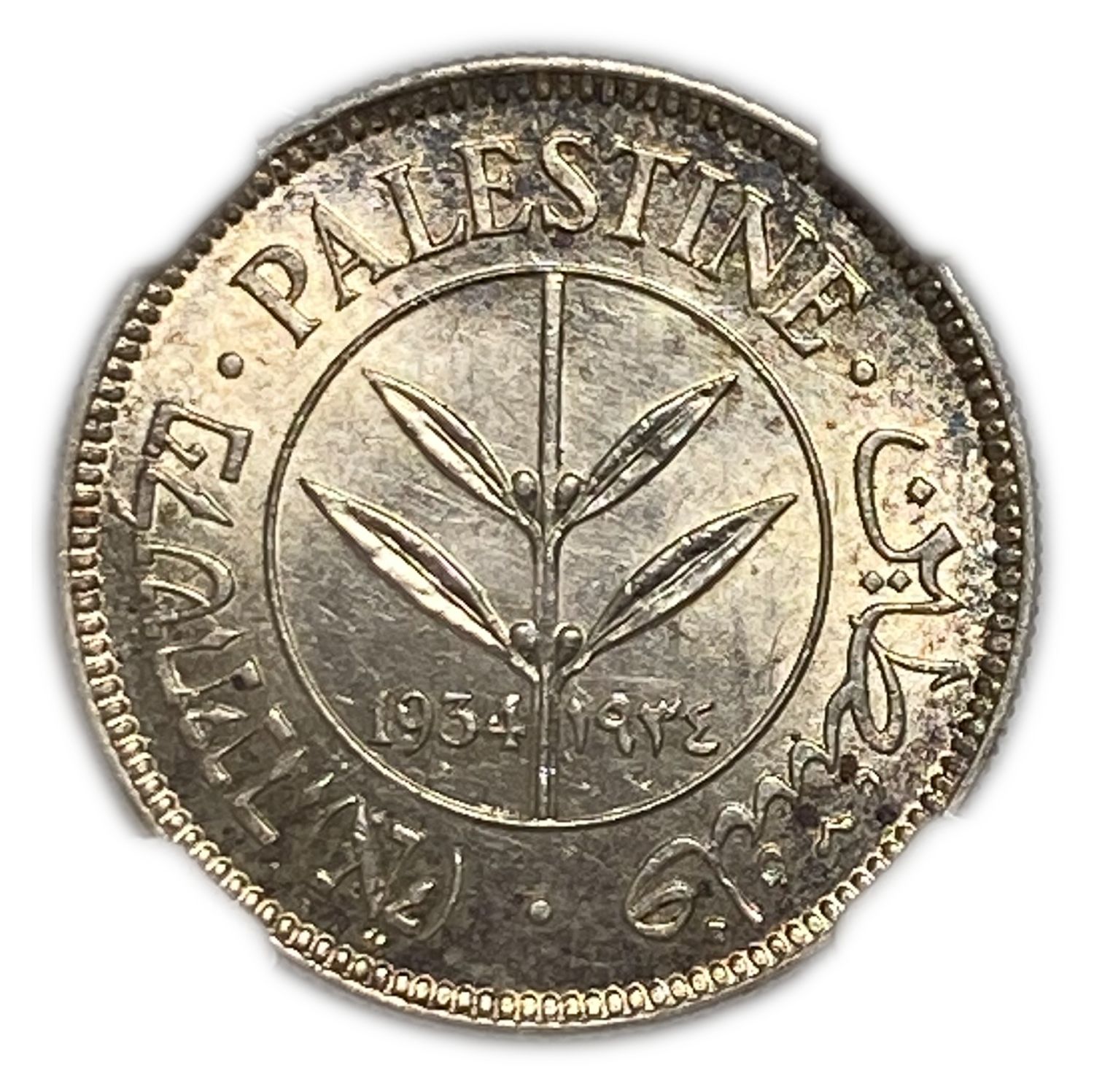 Palestine - 50 Mils 1934 - NGC UNC DETAILS
The lowest issue of the 50-mils.
... - 1 0