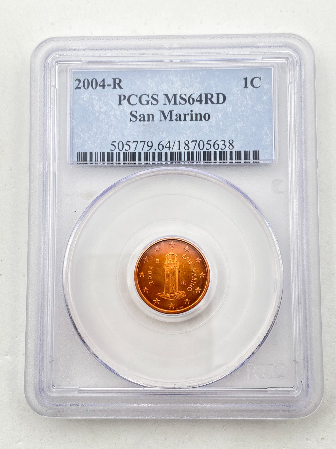 San Marino - Lot of 3 coins 1, 2, 5 cents 2004R - PCGS MS64RD - 1 3