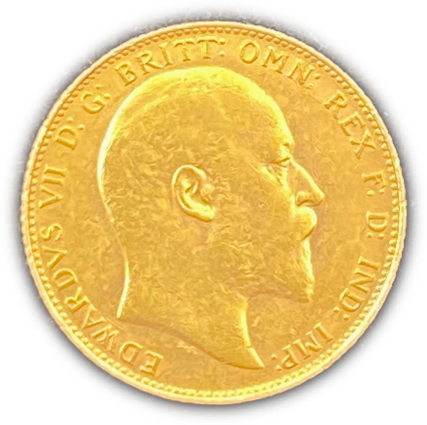 England / United Kingdom - 1 Sovereign 1907 - Gold 917, 7.99g , 22 mm
Obverse : portrait of ... - 1 1