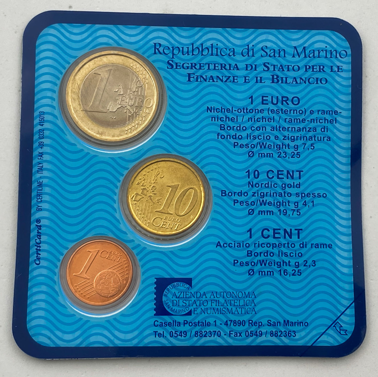 San Marino - Lot of 3 coin sets - 2002, 2003, 2004 - UNC - 1 6