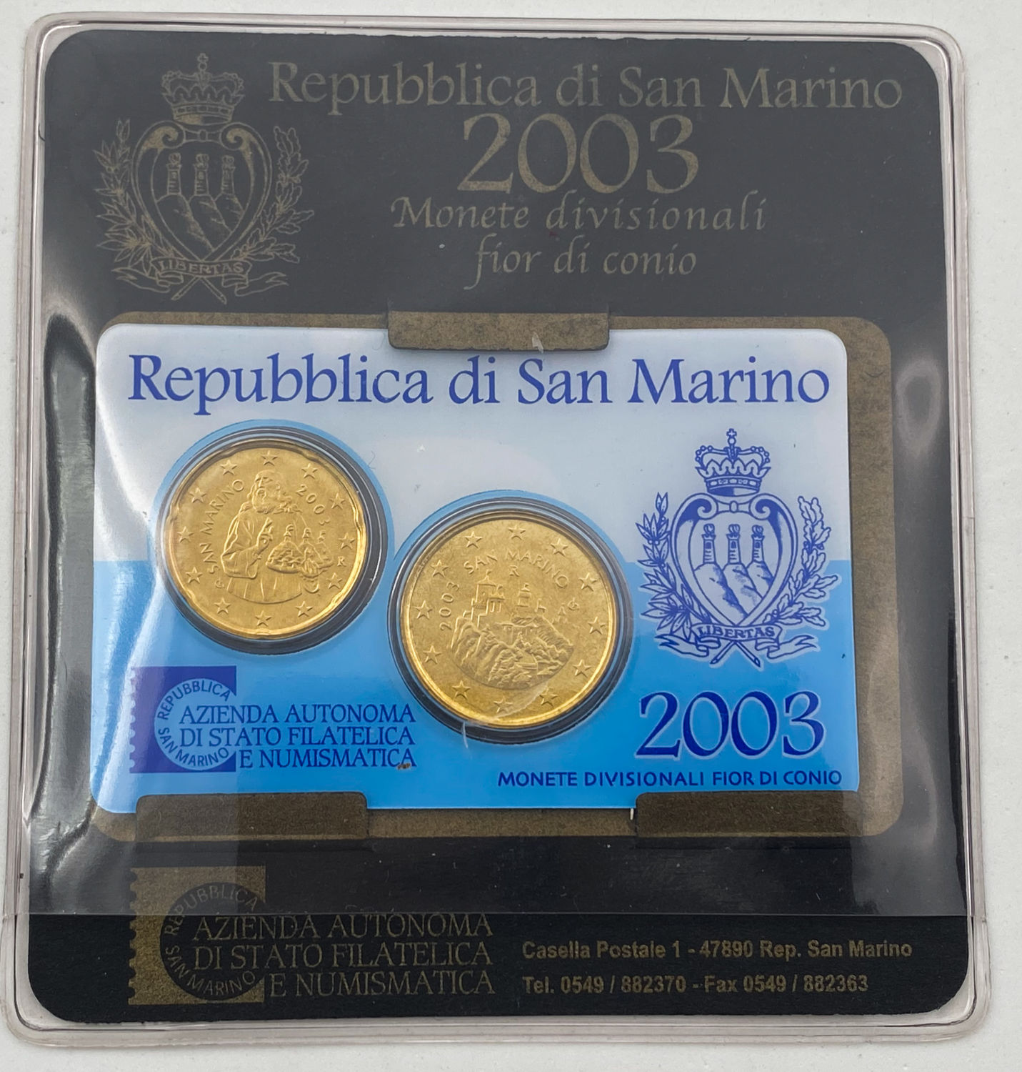 San Marino - Lot of 3 coin sets - 2002, 2003, 2004 - UNC - 1 7