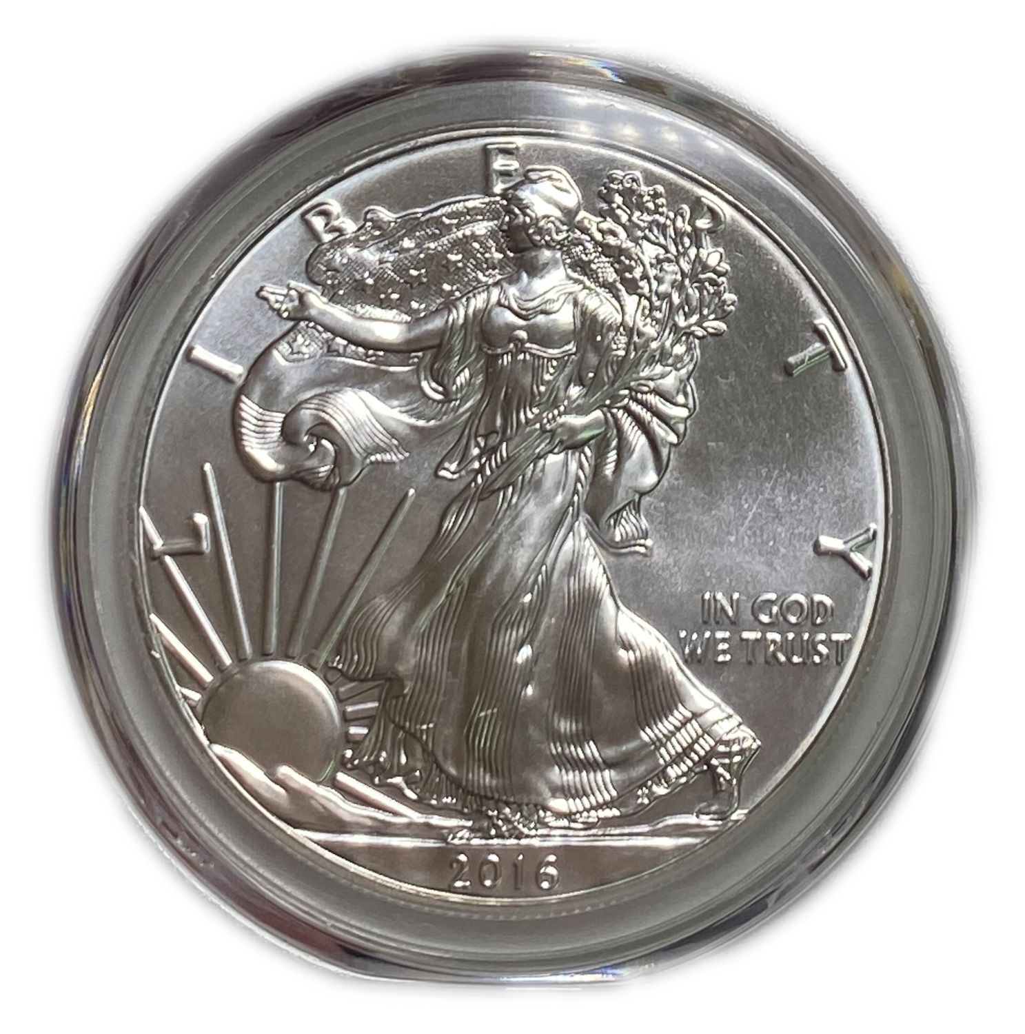 US - 1 Dollar 2016 - PCGS GEM BU SILVER EDGE - Silver
Minted in Philadelphia mint - 1 0
