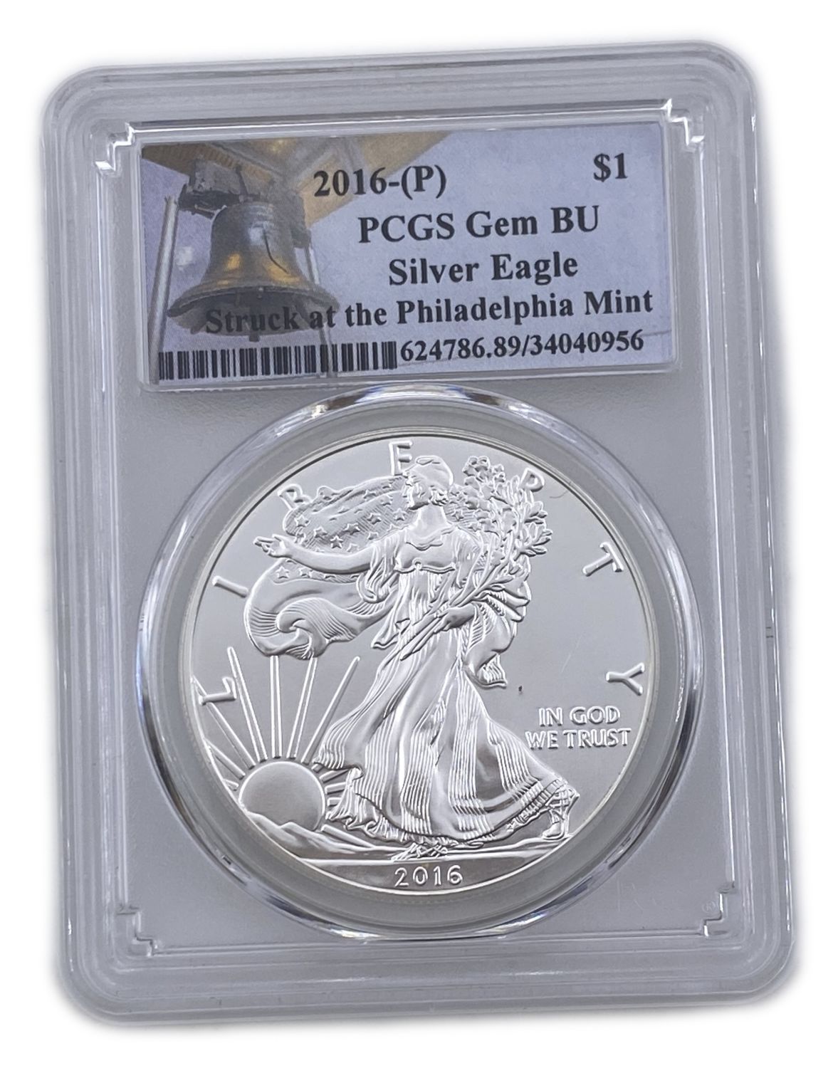 US - 1 Dollar 2016 - PCGS GEM BU SILVER EDGE - Silver
Minted in Philadelphia mint - 1 2