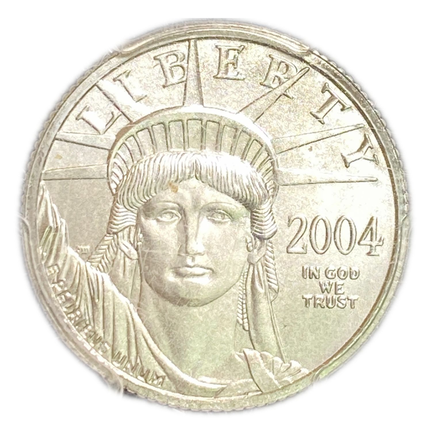 US - 25 Dollar 2004 - Statue of Liberty - PCGS MS69 - Platinum 999, Weight: One Quarter Ounce - 1 0
