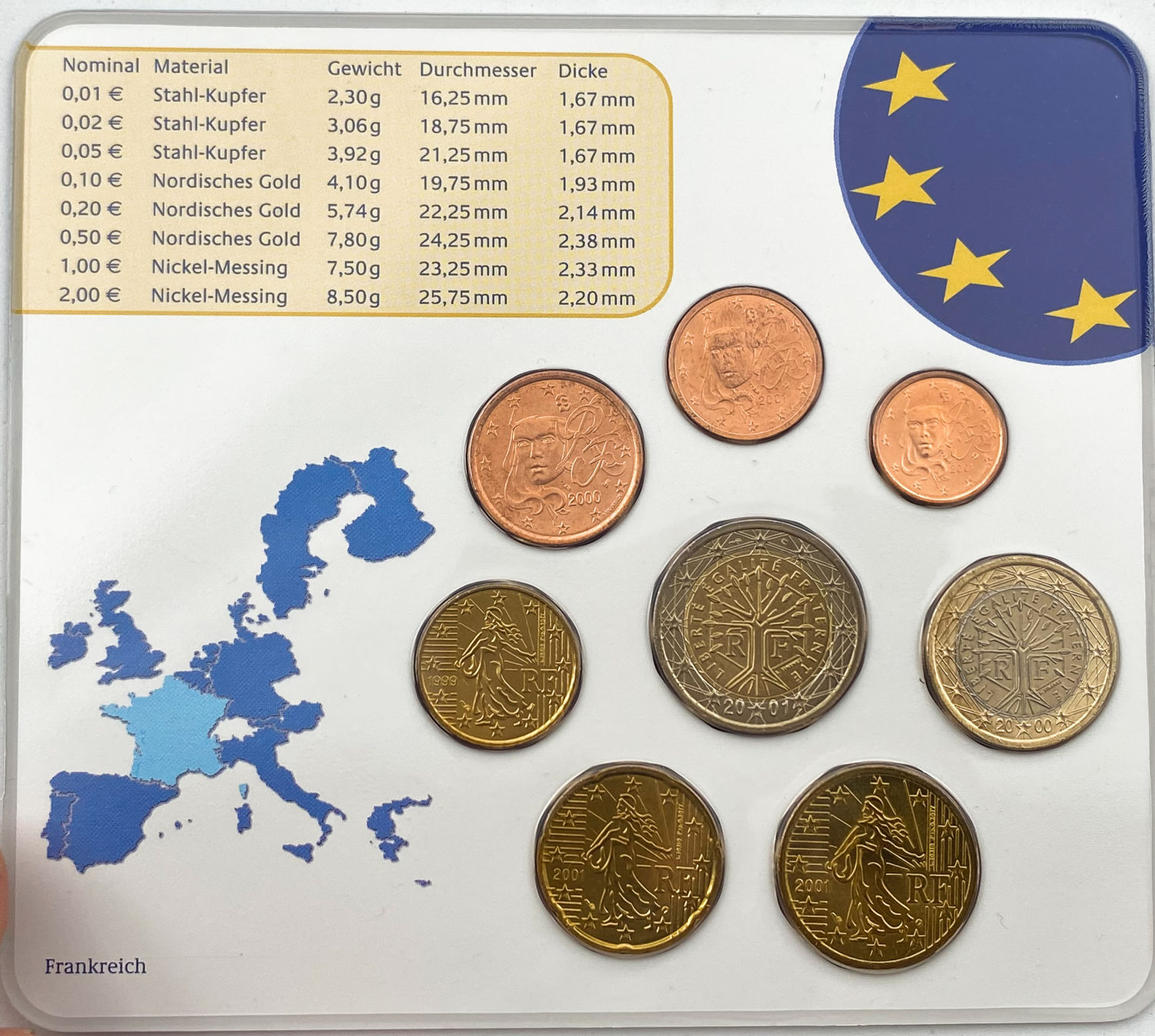 World - Europe - Lot of 12 sets in a special box for coin sets - Eurozone
Germany, Luxembourg ... - 1 18