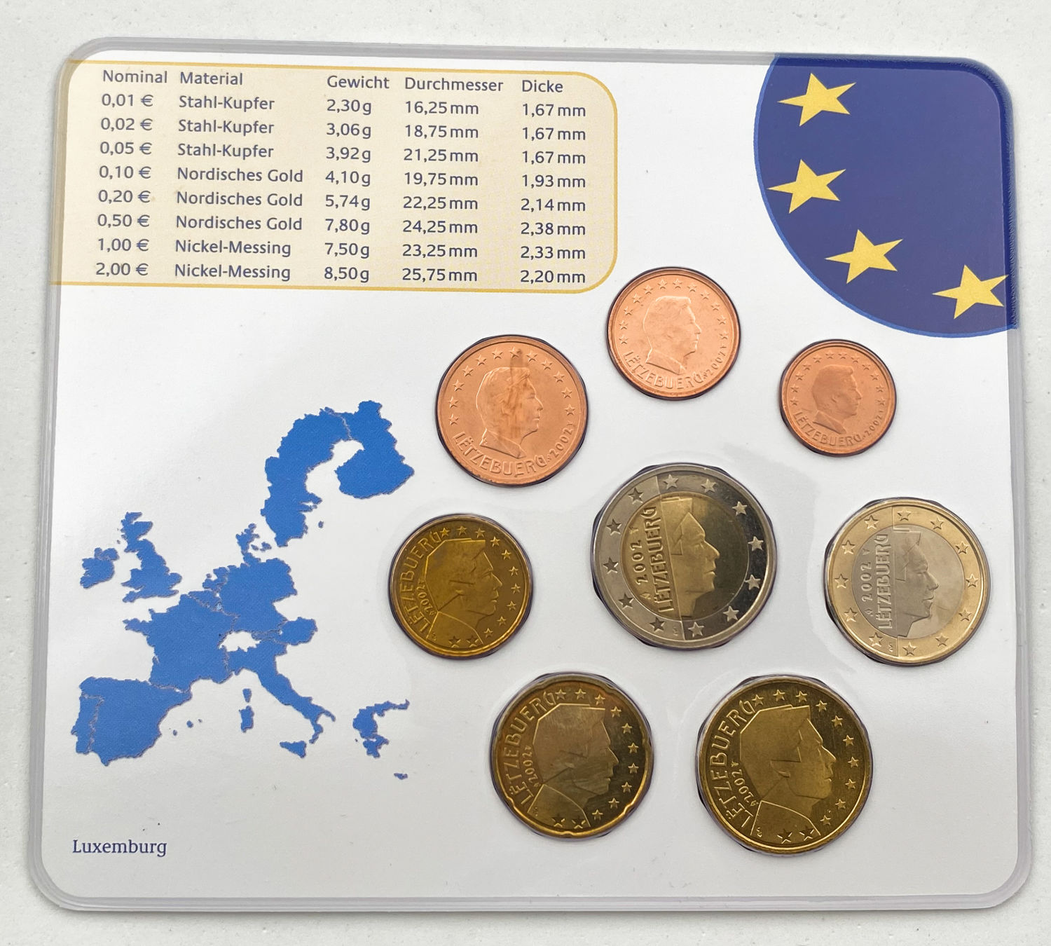 World - Europe - Lot of 12 sets in a special box for coin sets - Eurozone
Germany, Luxembourg ... - 1 4
