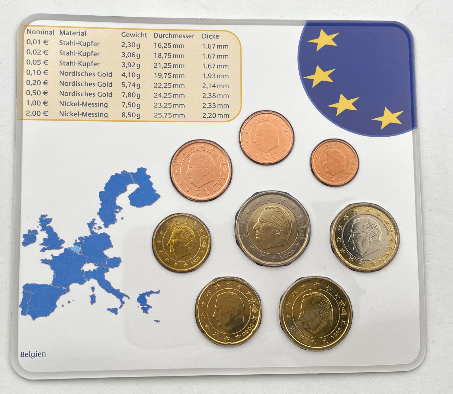 World - Europe - Lot of 12 sets in a special box for coin sets - Eurozone
Germany, Luxembourg ... - 1 13