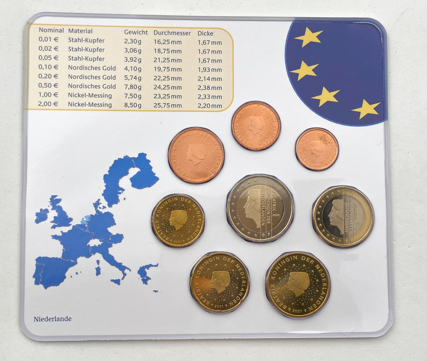 World - Europe - Lot of 12 sets in a special box for coin sets - Eurozone
Germany, Luxembourg ... - 1 15