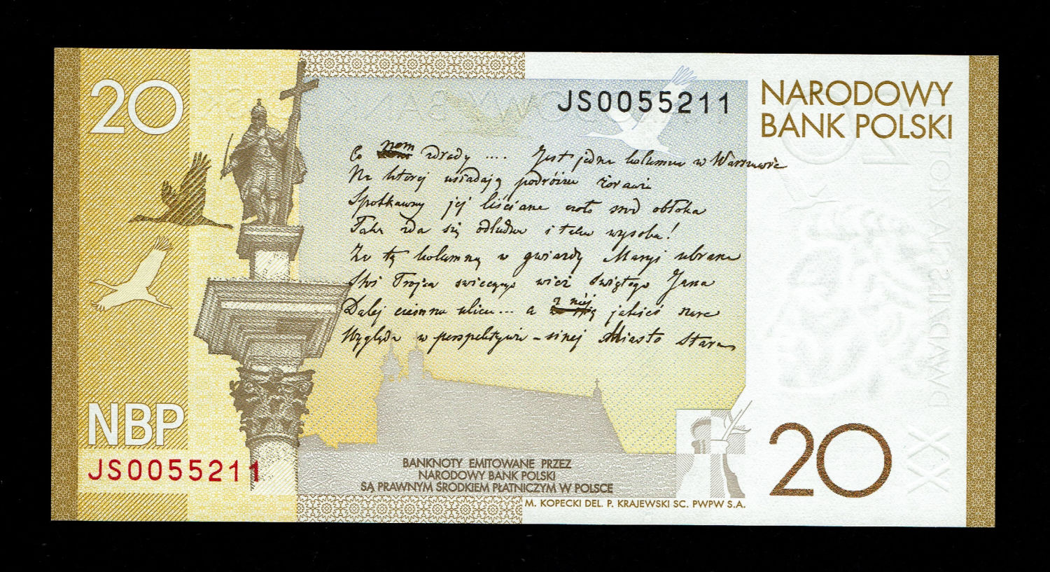 Poland - Banknote 20 zlotys 2009 - Anniversary of the birth of Juliusz Slovecki - UNC
Juliusz ... - 1 1
