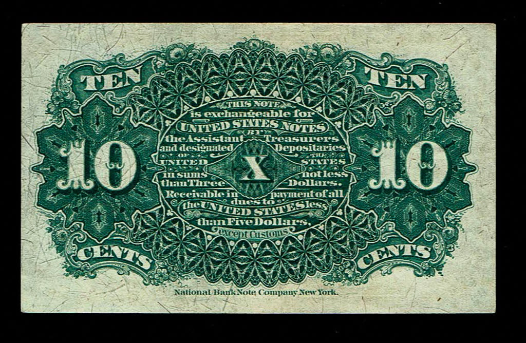 USA - 10 cents 1863 - United States Civil War Banknote - UNC
Fractional currency, also referred to ... - 1 1