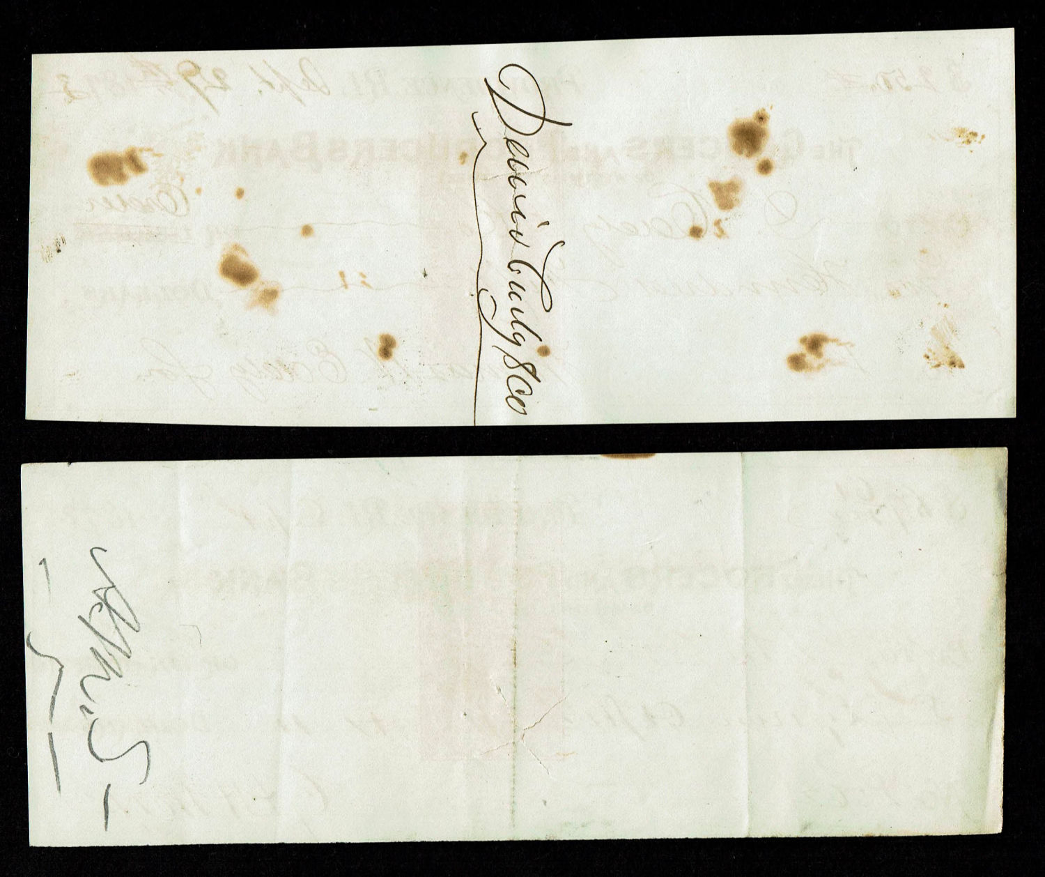 USA - Lot of 8 checks from the 19th century - different years and conditions - 1 8