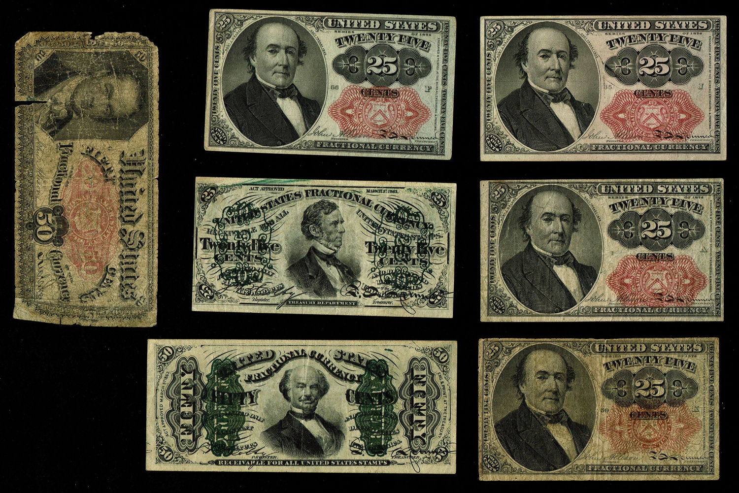 USA - Large lot of 14 Confederation banknotes, begining of United States - different years and different conditions - 1 5