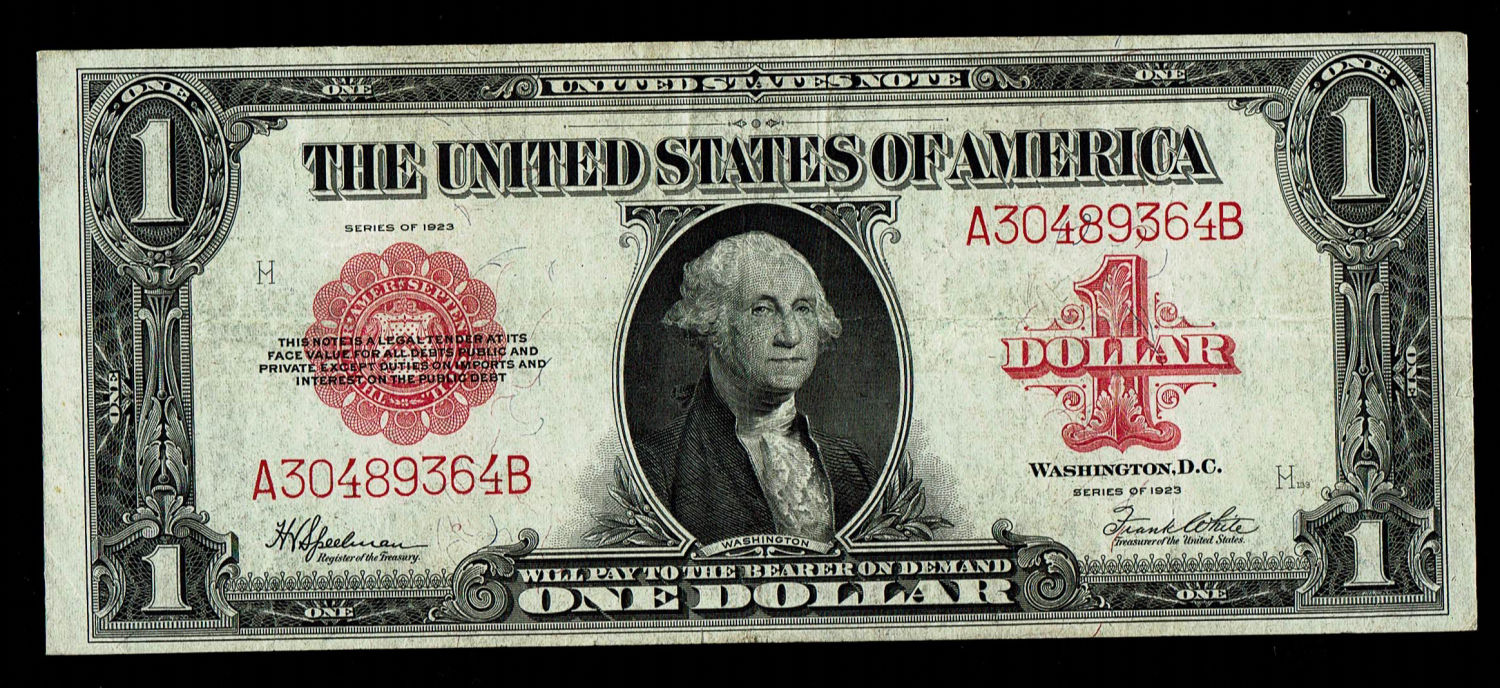 USA - 1 Dollar 1923 - VF - Large Banknote - 1 0