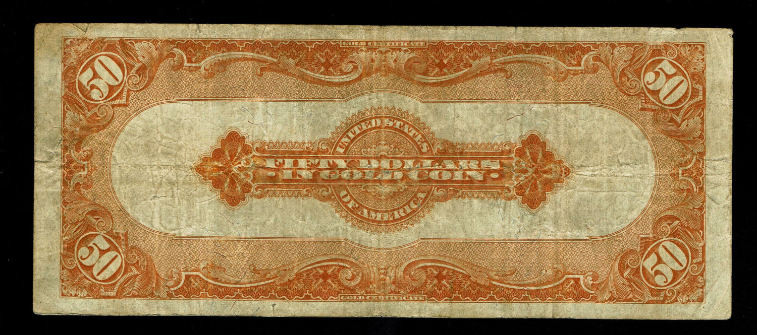 USA - 50 Dollars 1922 - Gold Certificate - F-VF
The dollar (or US dollar, also known as the ... - 1 1