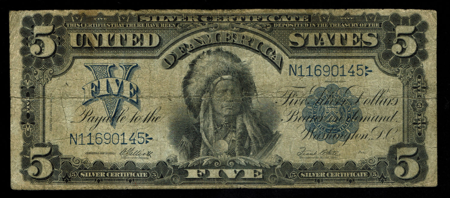 USA - 5 Dollar 1899 - Silver Certificate - F-VF
The dollar (or US dollar, also known as the US ... - 1 0