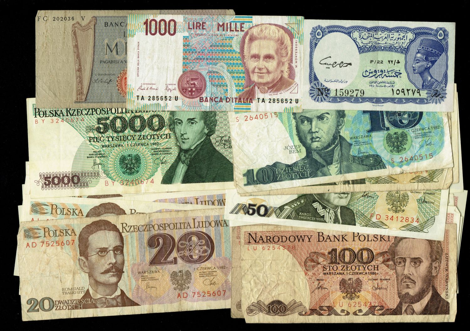 World - Lot of 39 banknotes from around the world, years, conditions and different countries - 1 1