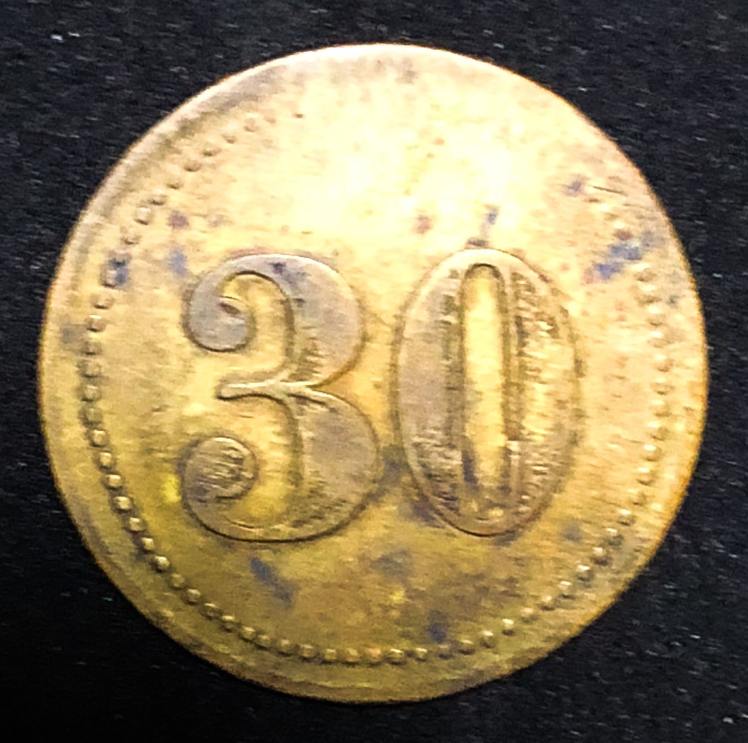Palestine - 30 mil - Cafe werner haifa - 1935.