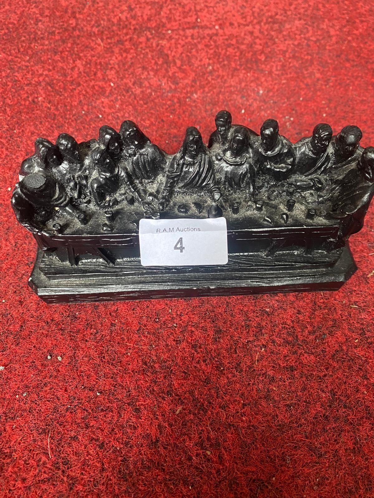 Last Supper Figure Made From Coal - 1 1