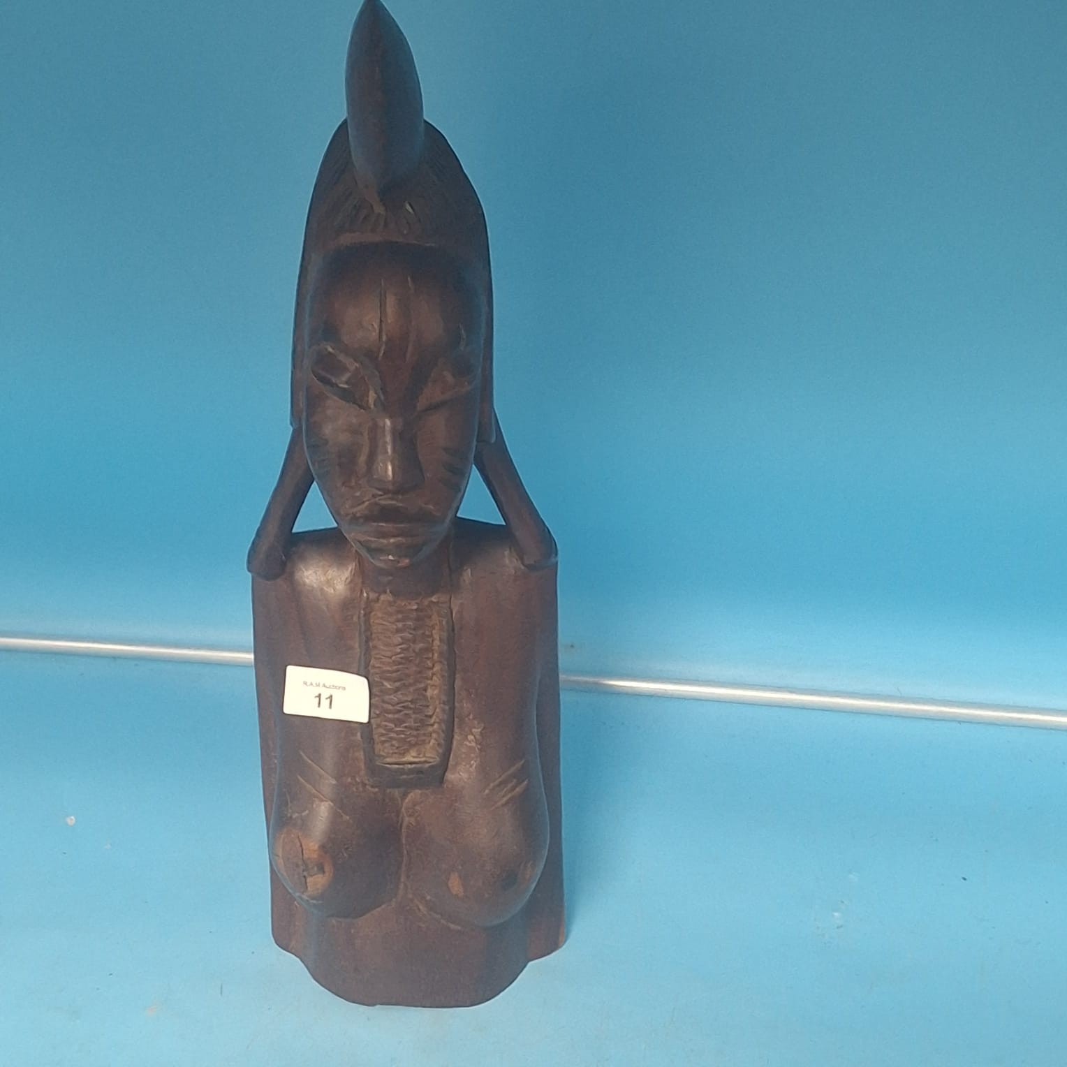 Large Wooden African Carved Figure - 1 0