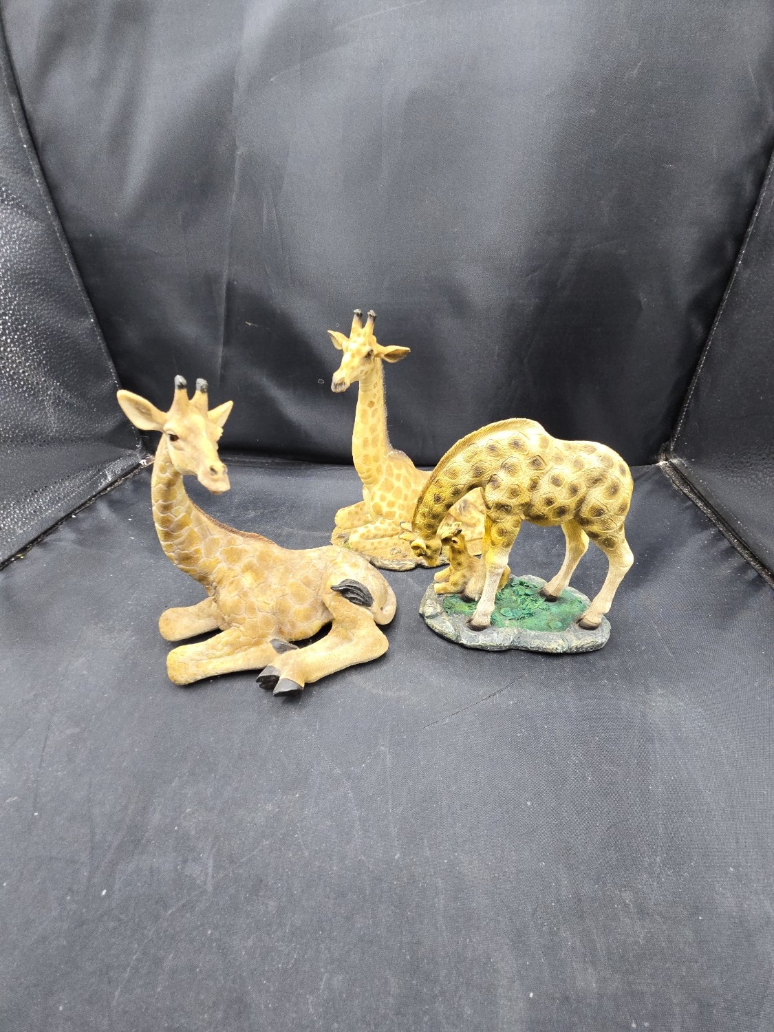 Three Resin Giraffe Figurines - 1 0