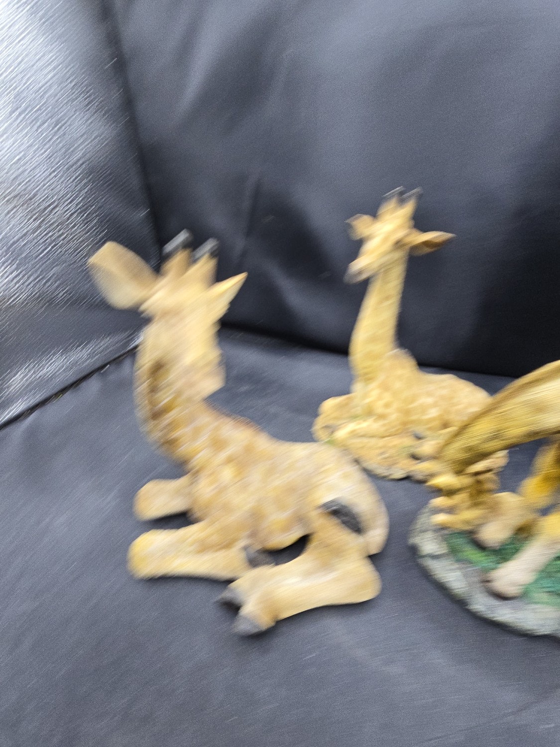 Three Resin Giraffe Figurines - 1 1