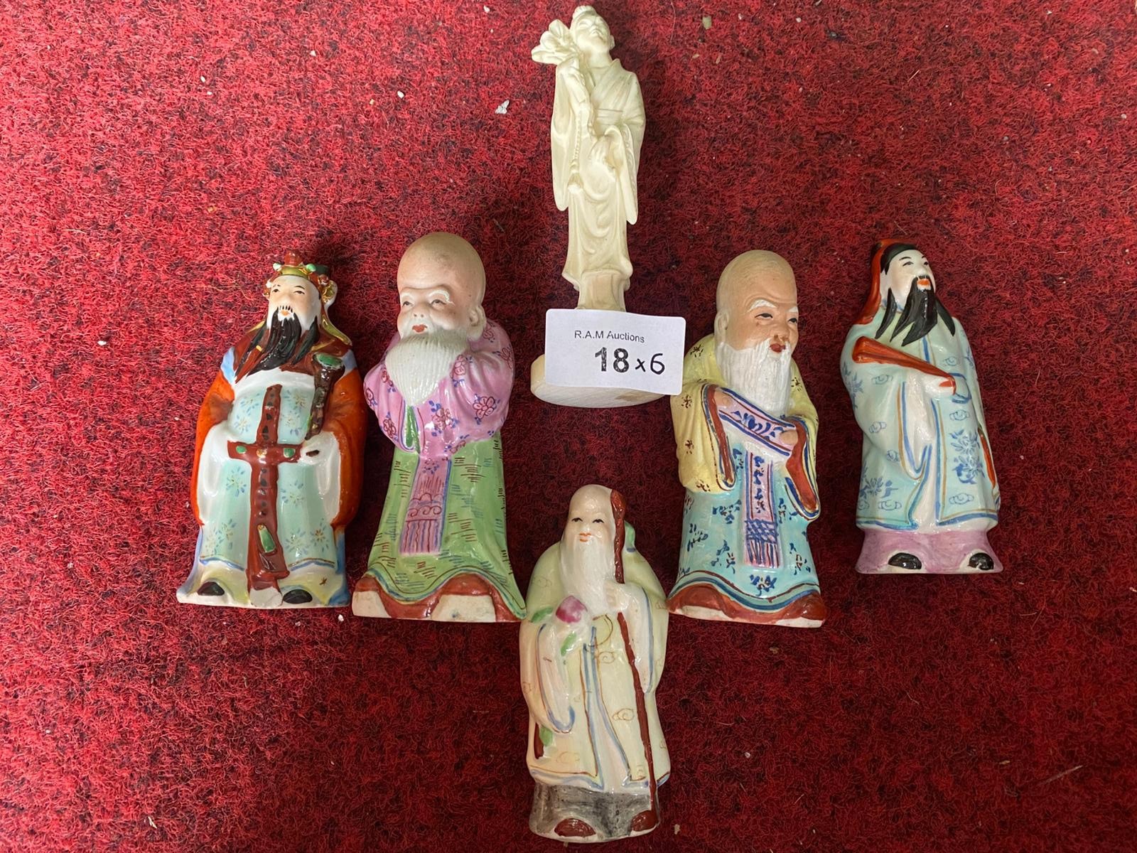 Chinese Figures x6 - 1 0
