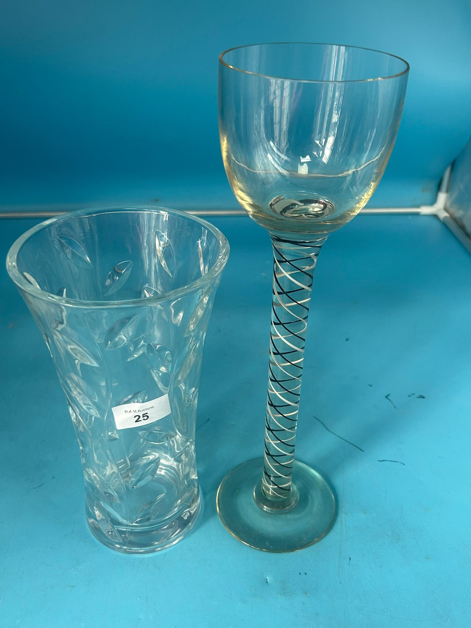 Tall Decorative Vase and a Leaf Vase - 1 0