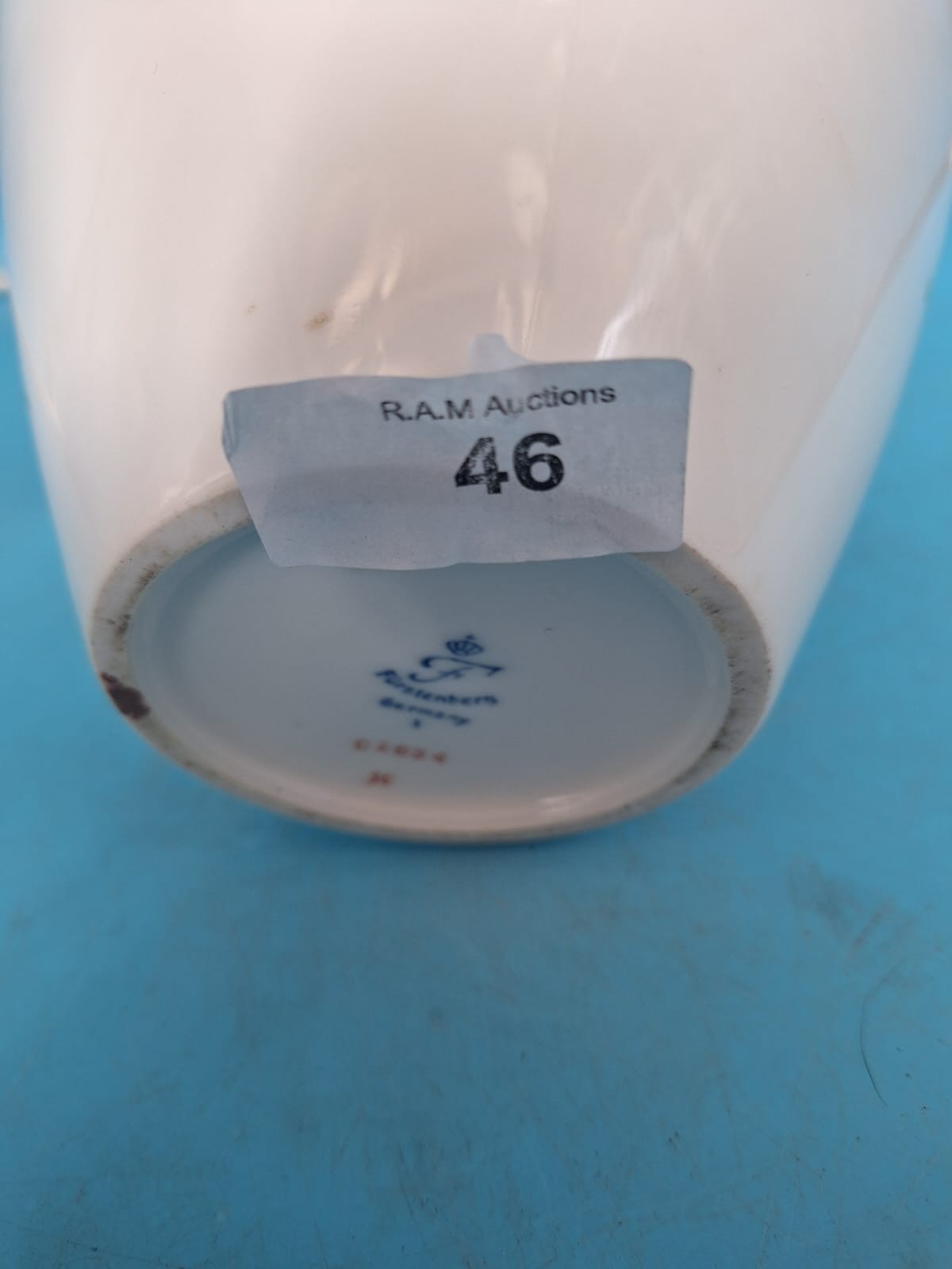 10"+ Fully Marked Furstenberger German Vase - 1 3