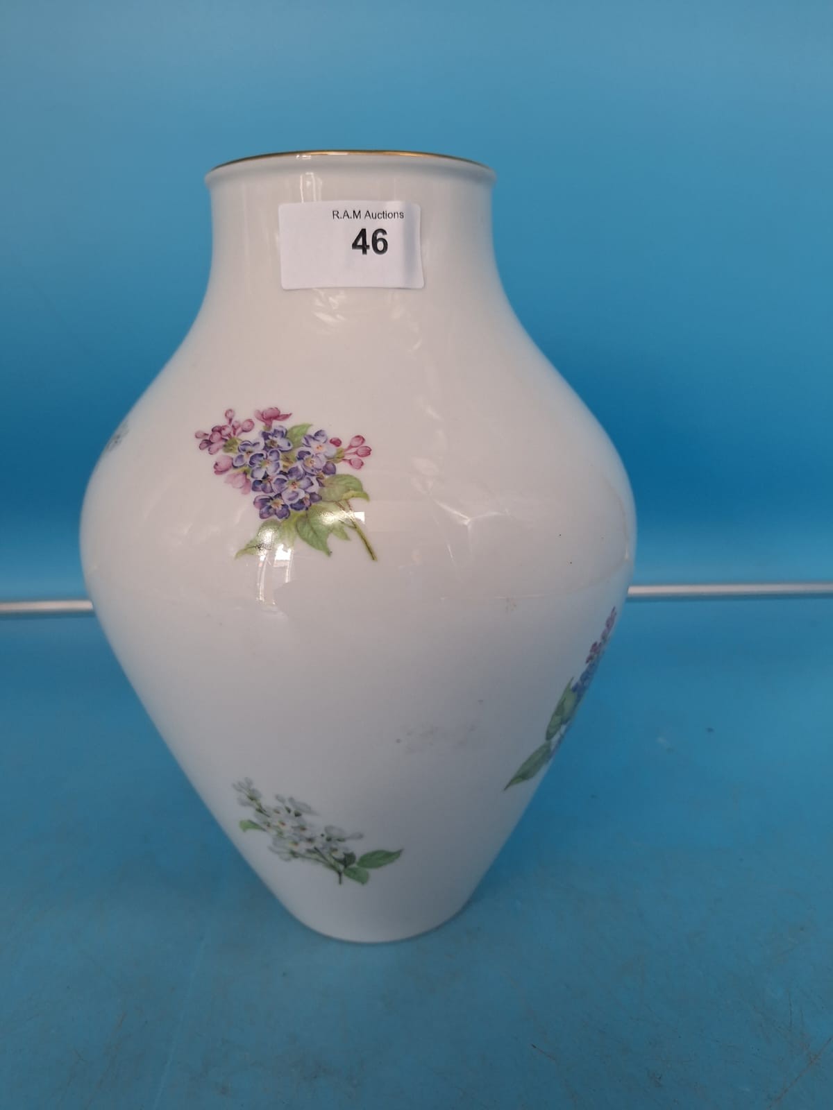 10"+ Fully Marked Furstenberger German Vase - 1 0