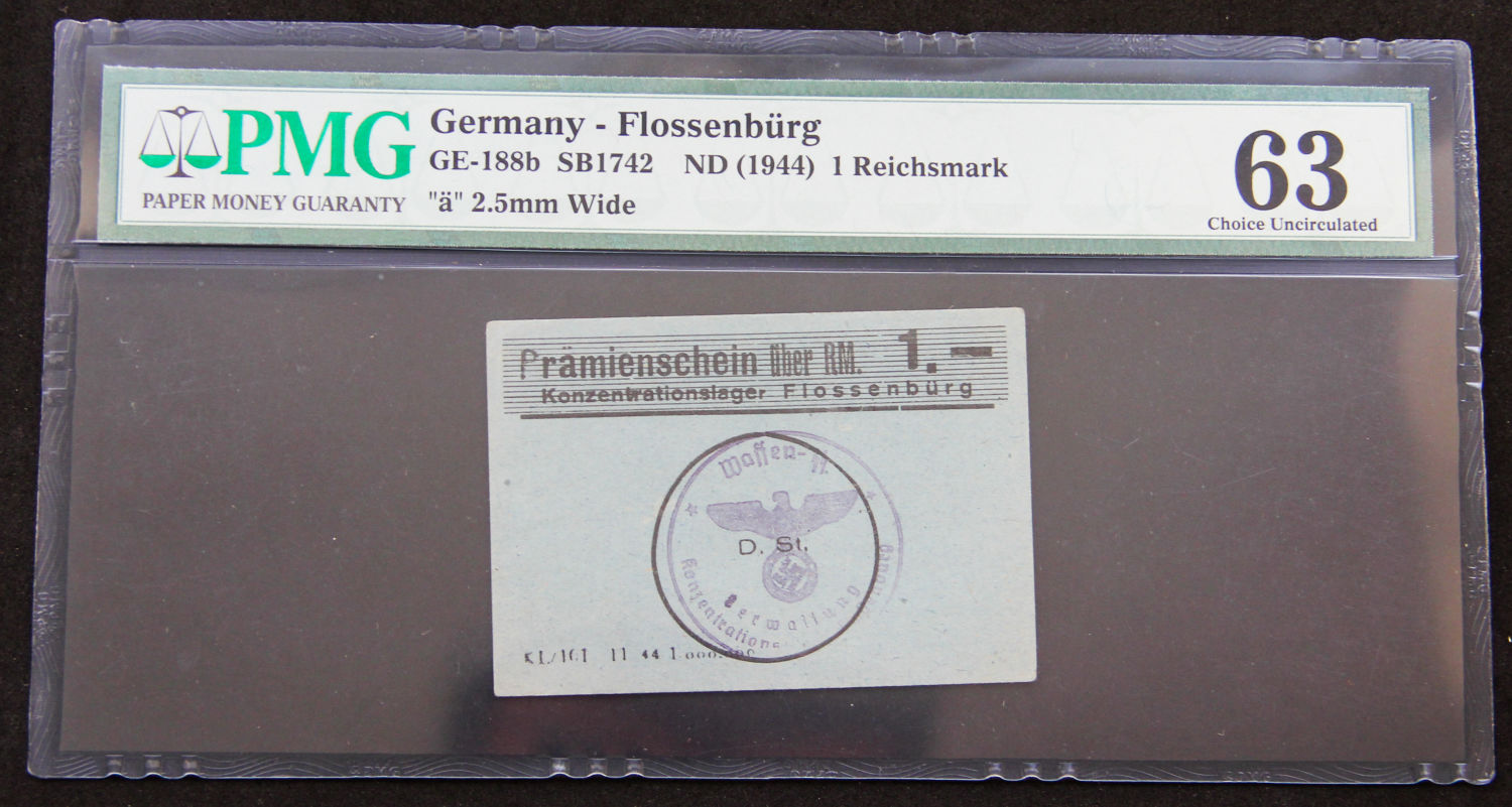 Germany - 1 mark - 1944 - Flossenburg. - 1 0