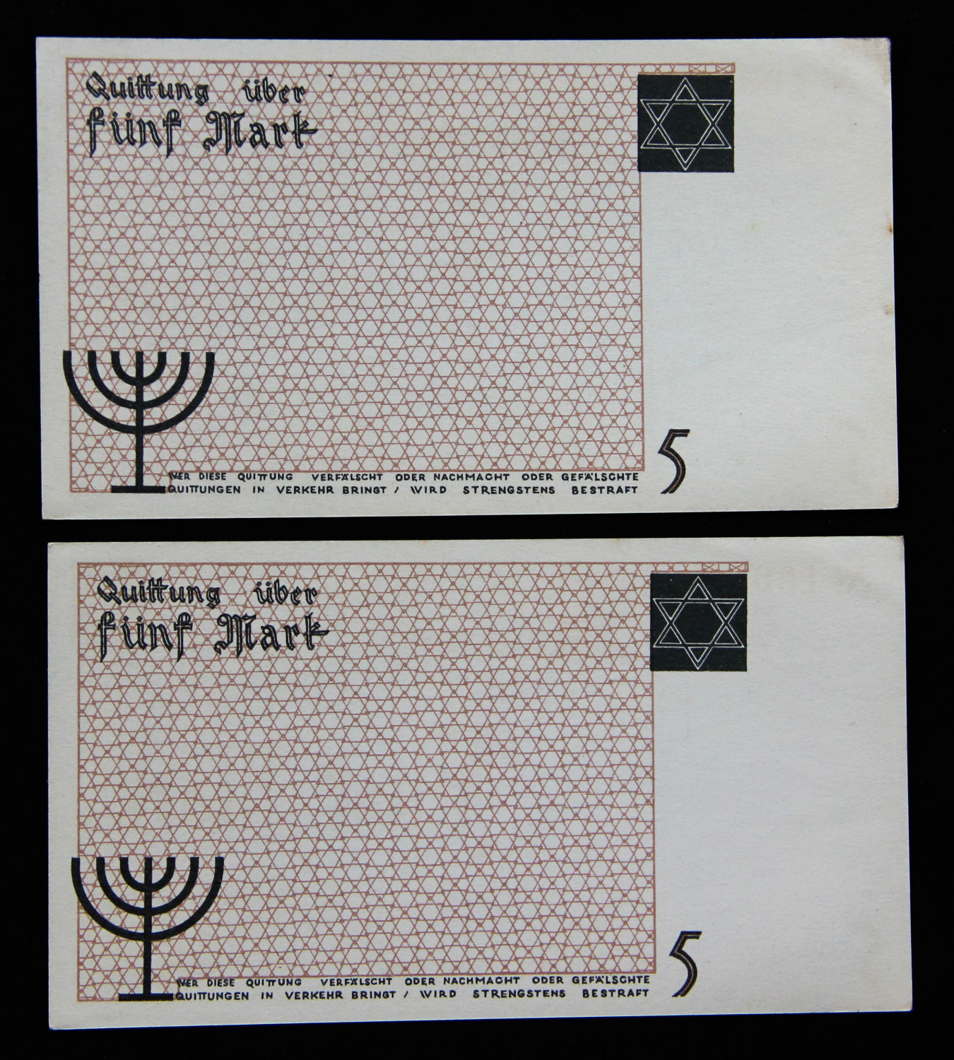 Poland - 5 mark - 1940 - ghetto Lodz - running numbers. - 1 1