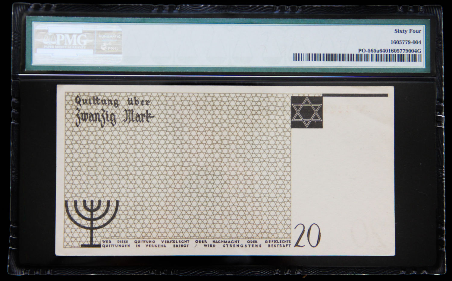 Poland - 20 mark - 1940 - ghetto Lodz - PMG 64. - 1 1