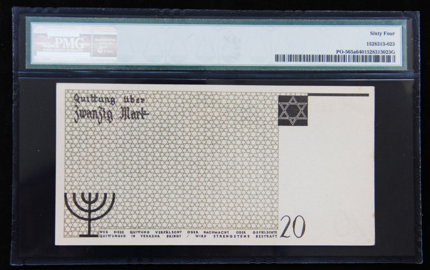 Poland - 20 mark - 1940 - ghetto Lodz - PMG 64. - 1 4