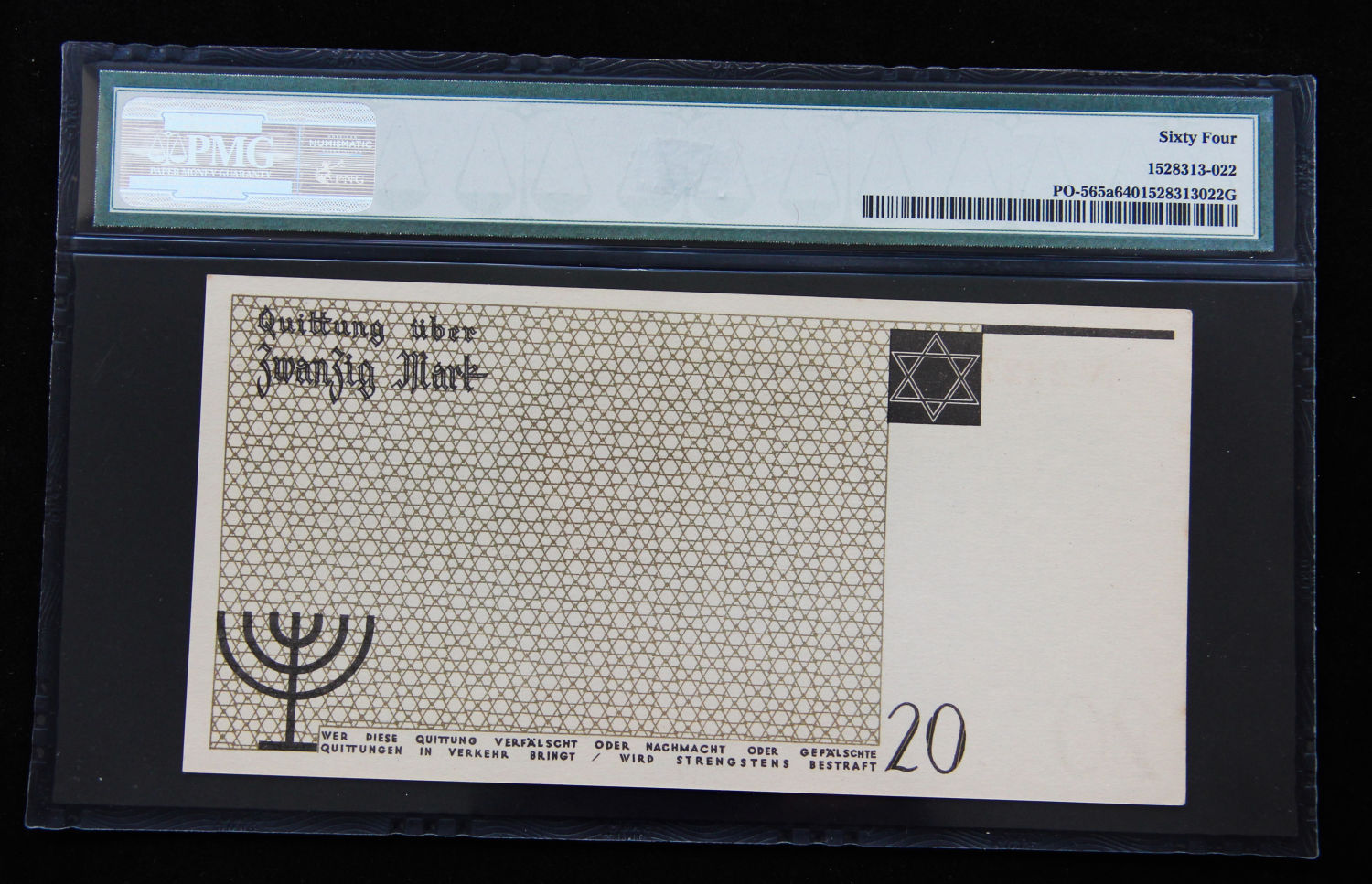 Poland - 20 mark - 1940 - ghetto Lodz - PMG 64. - 1 2