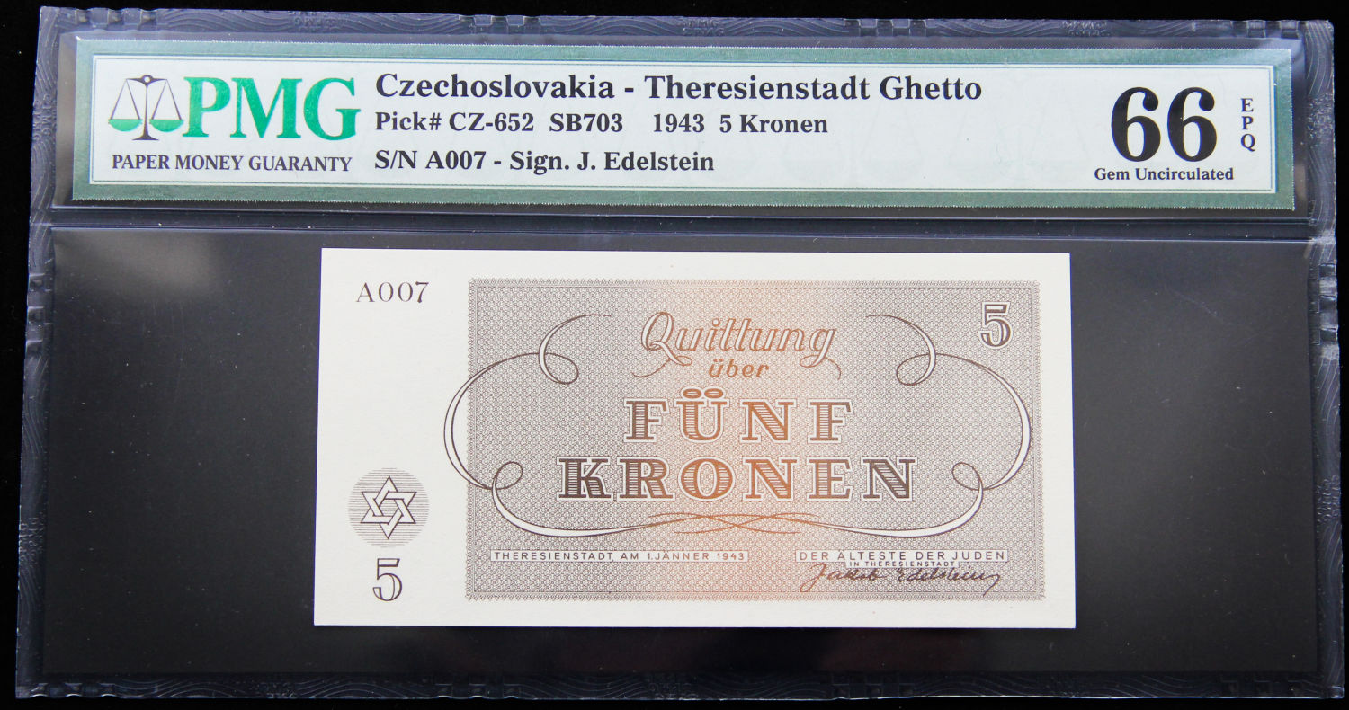 Czech Republic - 1, 2, 5 kronen - 1943 - Theresienstadt camp. - 1 1