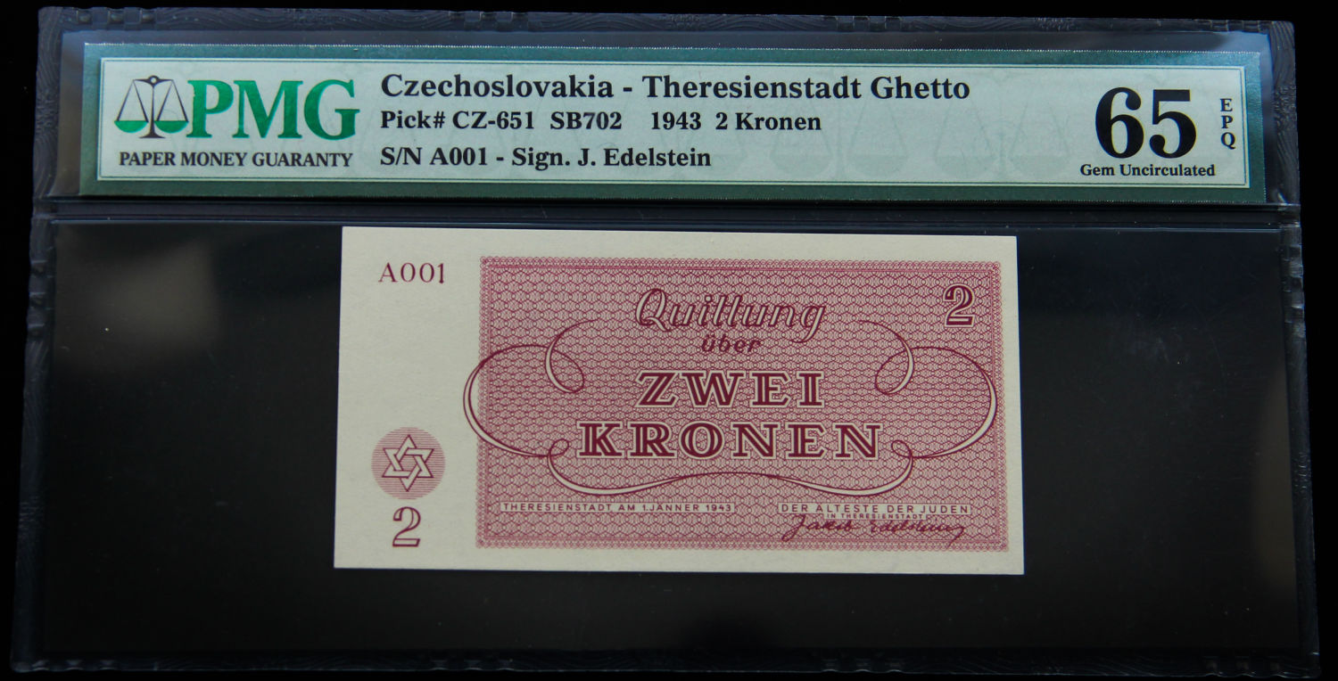 Czech Republic - 1, 2, 5 kronen - 1943 - Theresienstadt camp. - 1 3